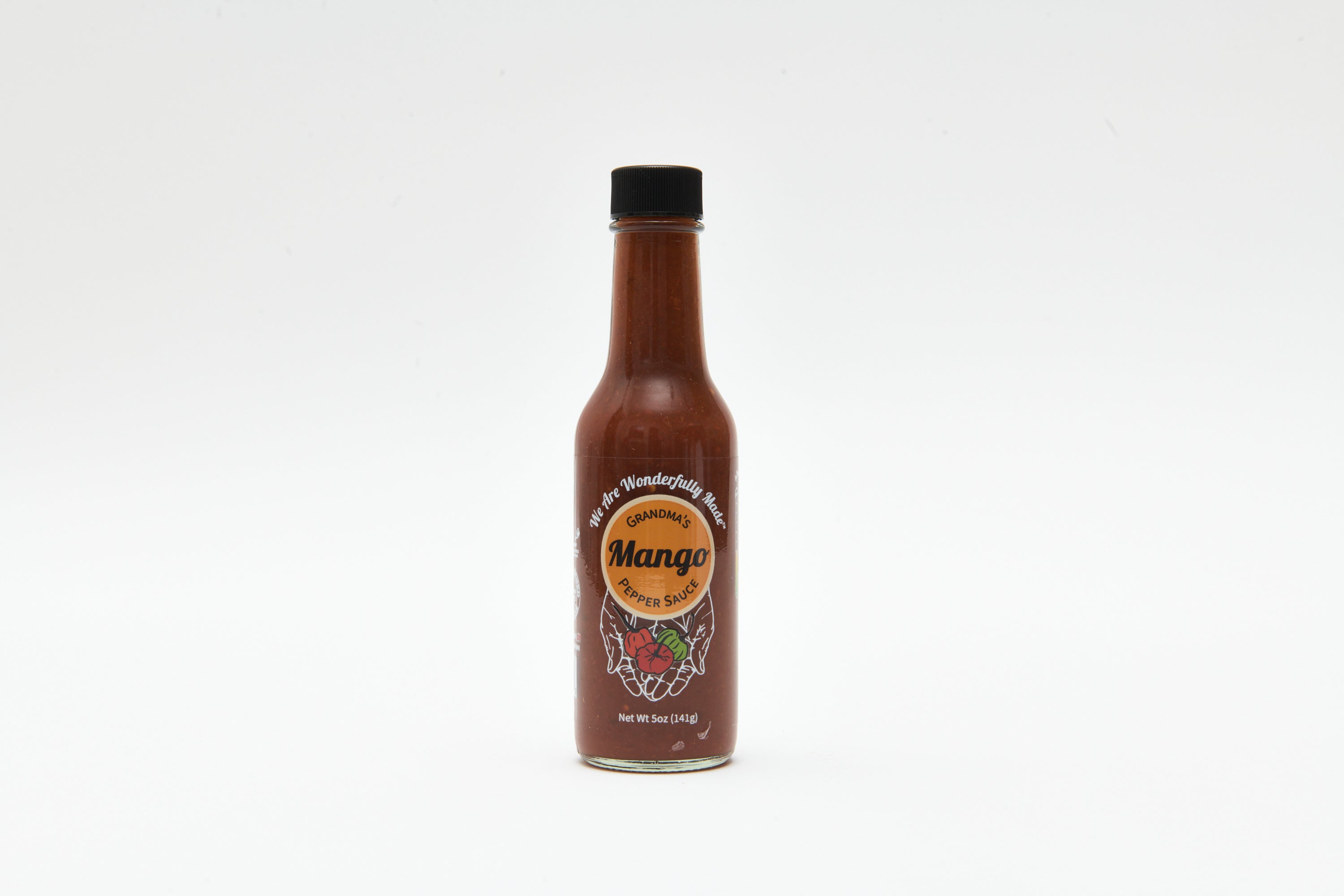 Grandma's Mango Pepper Sauce, a veteran-made product